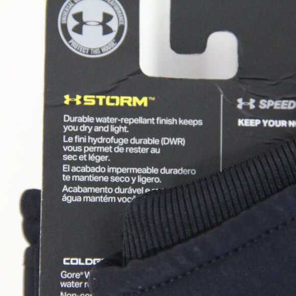 Under Armour Winter Gloves New Women Large Run Gore Windstopper - Picture 7 of 8